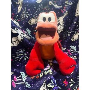 Disney store the little mermaid crab Sebastian plush stuffed animal